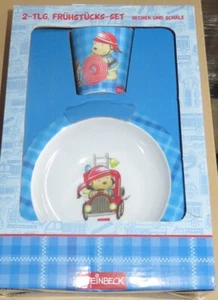 Lillebi Feuerwehr Pitzelpatz Kindergeschirr Frühstücksset 2-teilig von Steinbeck - Bild 1 von 2
