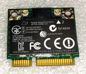 Carte Wifi Realtek RTL8188CE pour HP Pavilion G7-1131SF . - Bild 1 von 1