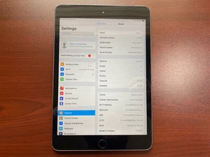 Apple iPad Mini 3 16GB, Wi-Fi + Cellular 7.9in, Space Gray - Read Description - Picture 1 of 4
