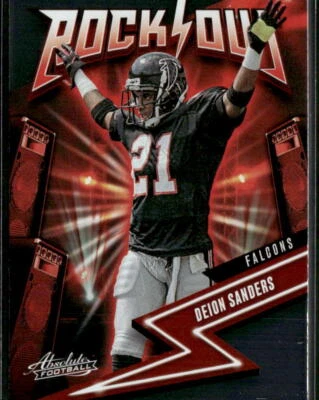 2023 Panini Absolute #5 Deion Sanders Rock Out - Image 1 of 2