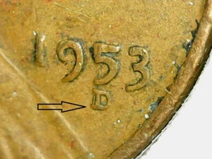 1953 d d/d penny di grano fs-501 varietà bella - Foto 1 di 4