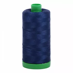 Aurifil Mako 40 wt Cotton Thread - 1094 yds - Dark Navy - Picture 1 of 1