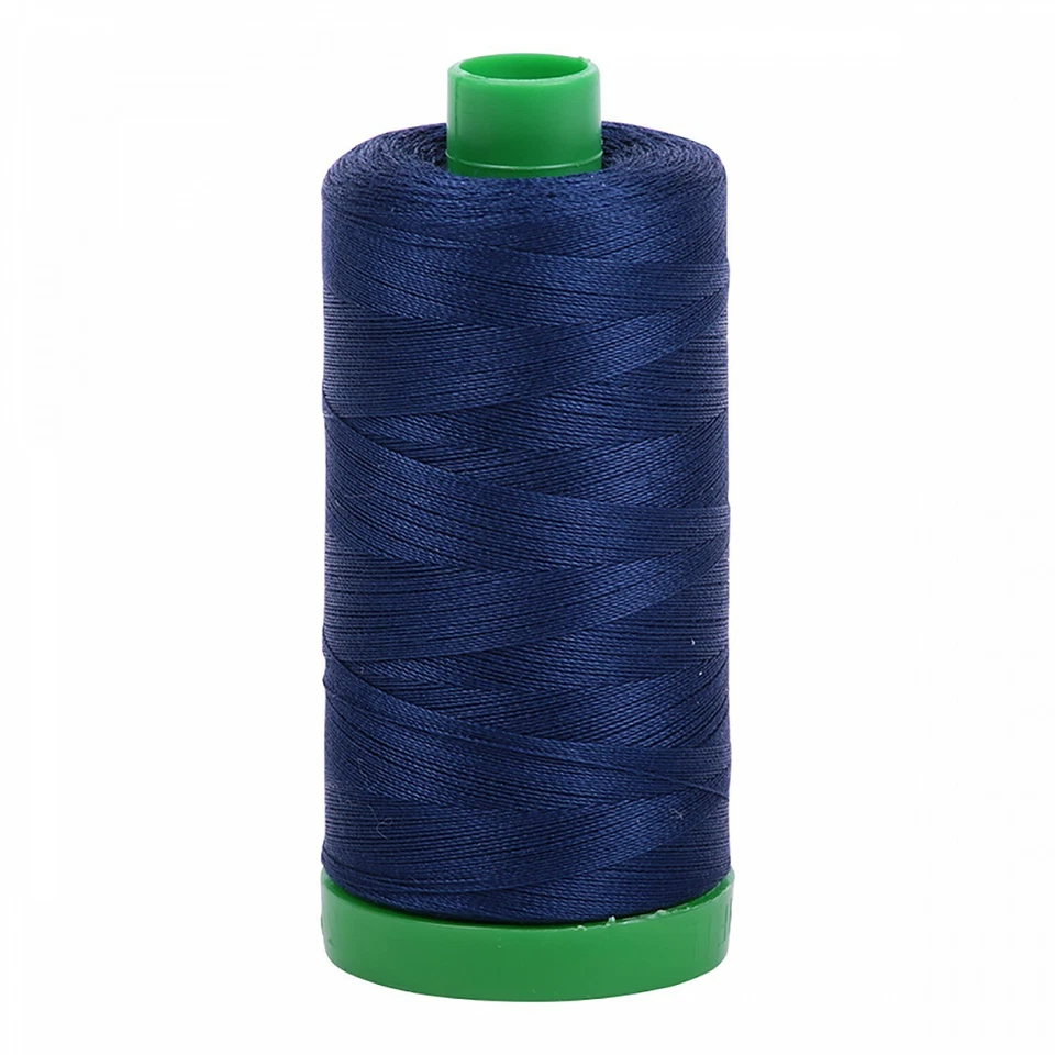 Aurifil Mako 40 wt Cotton Thread - 1094 yds - Dark Navy - Image 1 of 1