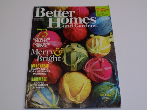 Better Homes Gardens Magazine December 2015 Crafts Holiday Food Ribbon ...
