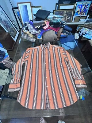 Vintage Knockout Denim Long Sleeve Button Front Shirt Mens Large  - Image 1 of 4