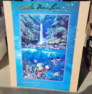 Signiertes Christian R. Lassen Ewiges Regenbogenmeer auf Karton montiert - Bild 1 von 9