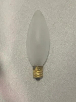 Cinturón candelabro esmerilado punta recta 20W 120V Foto 1 de 2