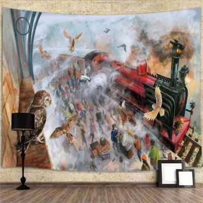 Vintage Harry Potter Poster XXL Wandteppich Wandbehang Fototapete Kinderzimmer - Bild 1 von 4