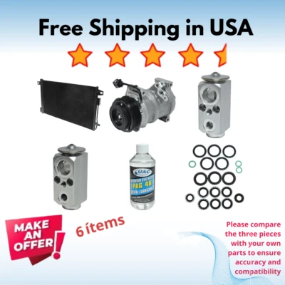 Compresor, condensador y válvula aire acondicionado apto Saturn Outlook 2007-2010 Foto 1 de 4