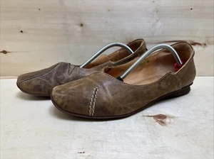 THINK DAMENSCHUHE COMFORT SLIPPER SLIP-ON BALLERINAS Gr: 40 UK:6,5 BRAUN - Bild 1 von 7