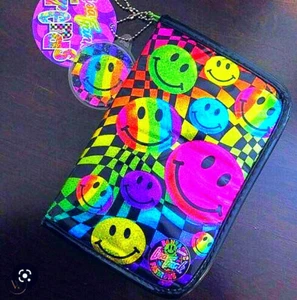 Vintage Neu mit Etikett Lisa Frank Planer prismatischer Smiley Hippie fantastische Mode 1999 - Bild 1 von 8