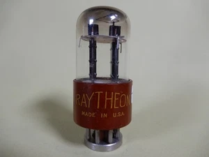 Raytheon Black Plate Brown Base 6SN7 Tubo Aspirazione Amplitrex Testato 73/76% Gm - Foto 1 di 4