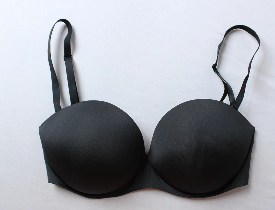 SKIMS Women 34A Ultimate Collection Push Up Strapless Bra Onyx Black BA-BAN-3208