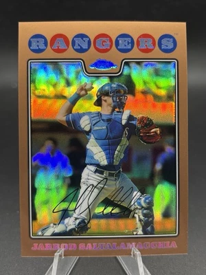 2008 Topps Chrome REFRATOR DE COBRE /599 #103 Jarrod Saltalmacchia Texas Rangers - Imagem 1 de 4