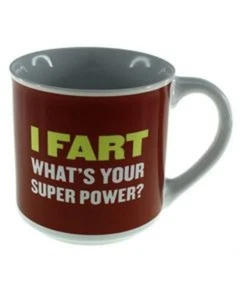 I Fart What's Your Superpower 250ml Ceramic Mug Funny Gift Boxed Cup - Picture 1 of 1