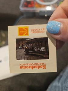 #DT 35mm slide - Vintage - Collectibles - Photo - Street  Train trolley neat - Picture 1 of 1
