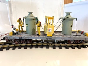 BACHMANN SPUR G FLACHWAGEN MIT RADIOAKTIVEN ABFALLBEHÄLTERN.  II 512 - Bild 1 von 20