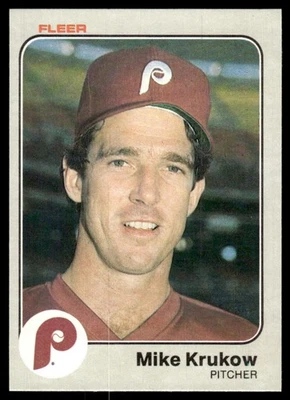 1983 Fleer Mike Krukow Philadelphia Phillies #163 Pack Fresh - Image 1 of 2