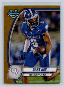 2024 Bowman University Chrome #50 Dane Key Gold Refractor 29/50-Kentucky - Picture 1 of 2