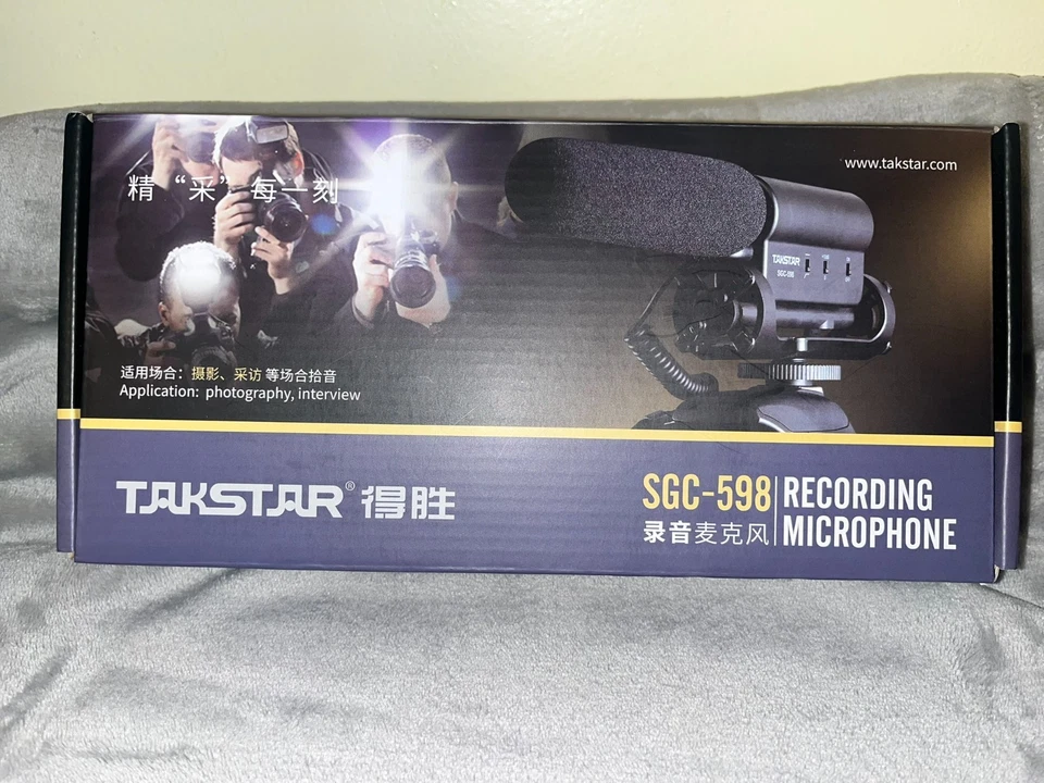 Takstar SGC-598 Shotgun Video Microphone Camera Interview Recording Mic for DSLR - Image 1 of 1
