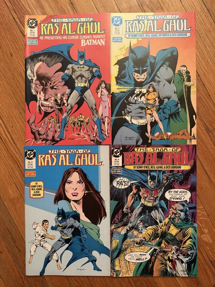 Saga of Ra's Al Ghul 1 2 3 4 DC 1988 Series Comic Book Set 1-4 Batman Neal Adams - Image 1 of 4