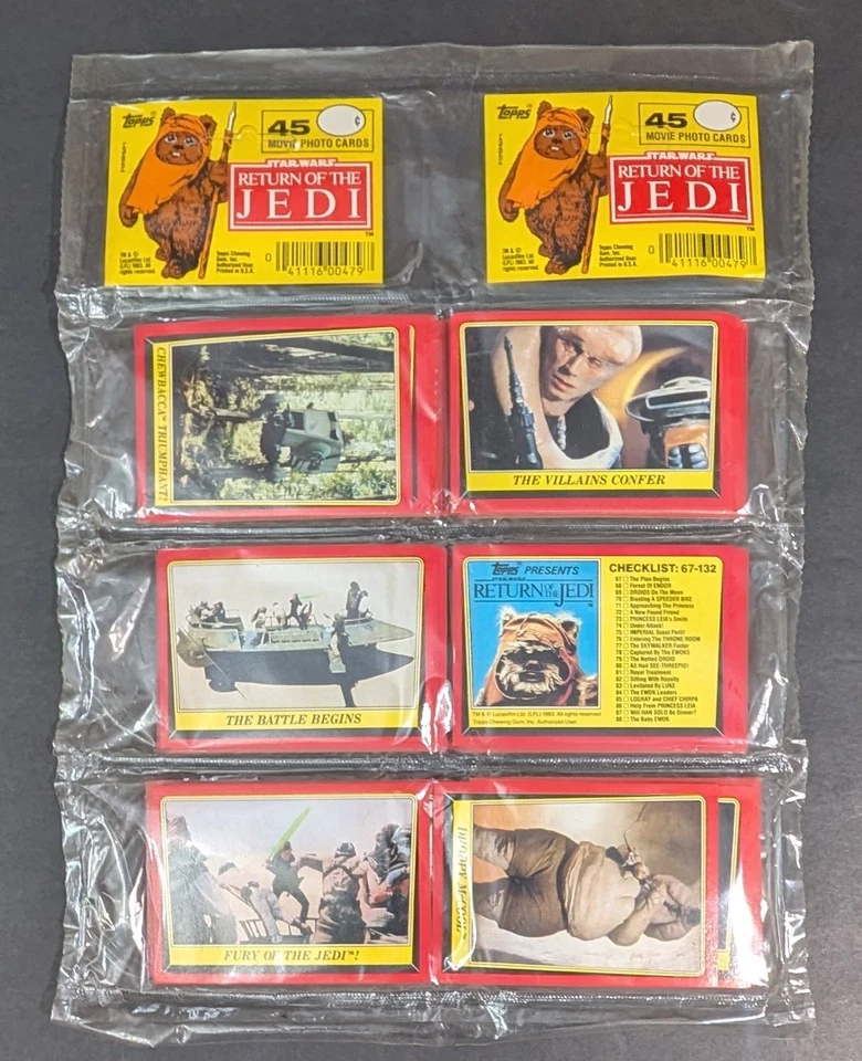 1 Star Wars El Retorno del Jedi -90 Tarjetas Fotográficas de Película 2x Paquete de Estante (Topps), Nuevo Foto 1 de 1