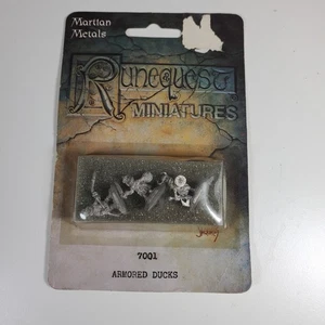 Marsian Metals Runequest Miniatures 7001 Armored Ducks Lead Mini New Sealed Vintage - Bild 1 von 7