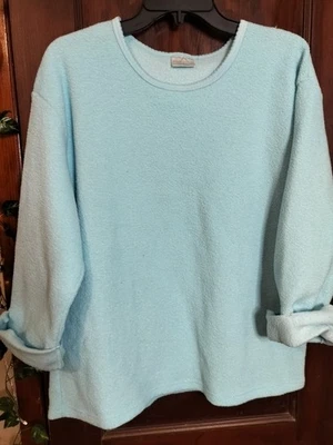  Camisa Pullover De Colección Vellón Vestido Francés Azul Manga Larga XL AÑOS 70 Foto 1 de 4