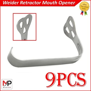 9 PCS Weider Retractor Tongue Cheek Lip Mouth Opener Large Surgical Instrument - Picture 1 of 4