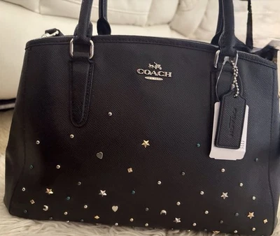 New Coach Margot Star Studded Carry All Crossbody Bag Handbag F223235 Leather - Image 1 of 4