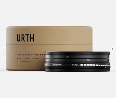 Urth 40.5mm UV, Circular Polarizing CPL, ND2-400 Filter Kit for Fuji Leica etc. - Image 1 of 3