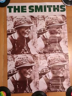 The Smiths, Canvas Poster, Meat Is Murder 1985 16" X 24" Green Brown New  - Image 1 of 4