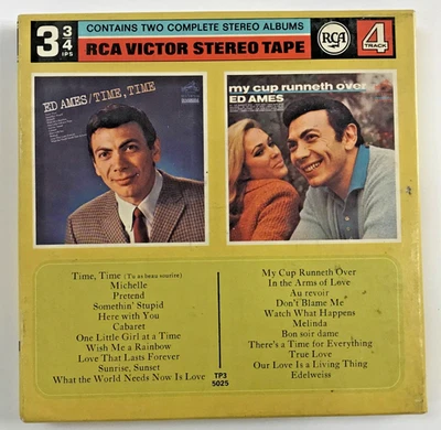 Ed Ames  My Cup Runneth Over  Time Time   Double Album   Reel Tape 3-3/4ips - Image 1 of 3