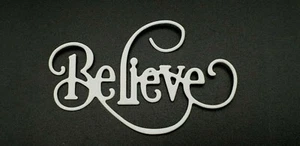  'Believe' Qualität Metallschneidform, Kartenherstellung, Scrapbooking **UK Verkäufer** A2 - Bild 1 von 3