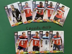 Panini Champions League 2011 2012 tutte e 9 le OSC Lille complete Match Attax - Foto 1 di 1
