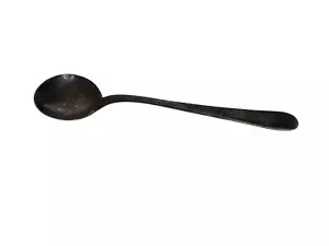 Antique Sterling Silver Spoon 1886 Theodore B Starr Engraved Salt cellar spoon - Picture 1 of 4