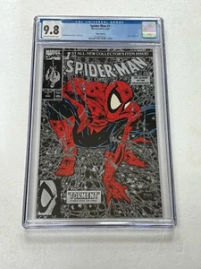 1990 Spider-Man #1 CGC 9.8 NM/MT SILVER EDITION COVER (8/90) McFarlane OFF WHITE - Picture 1 of 2