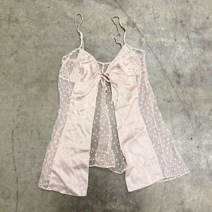 Victoria’s Secret Coqueta Lunares Satén Encaje Lencería Top - Imagen 1 de 5