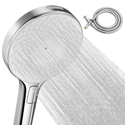 Duschkopf Hochdruck Handbrause mit 1.5m Schlauch 4Modi Duschbrause Wassersparend - Bild 1 von 4