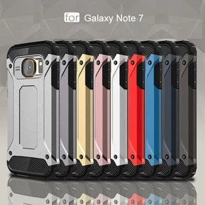NEW Deluxe Armor Case Silicon Shockproof Phone Case for Samsung Galaxy Note FE - Picture 1 of 14