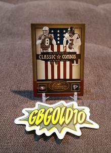 2005 Donruss Classics Classic Combos Gold #CC10 Steve Young Michael Vick /100