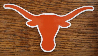 University of Texas Longhorns College Decal Die Cut Static Cling Sticker USA - Image 1 of 3