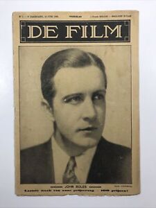 De Film Magazine in Dutch June 15 1930 John Boles Movie Stars Hollywood