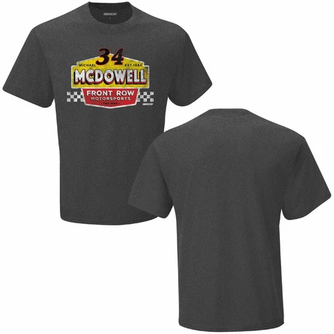 Michael McDowell 2021 Checkered Flag #34 Front Row Motorsports Vintage Tee Cover