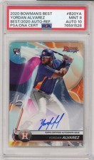 2020 Bowman's Best Houston Astros Yordan Alvarez RC Refractor Auto B20YA PSA 9
