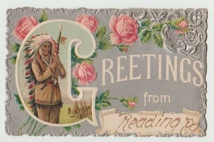 Pennsylvania, Lesung, Grüße aus, geprägt, 1910 - Bild 1 von 2