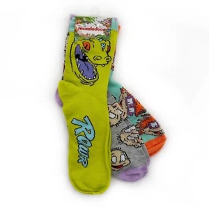 Calcetines Rugrats Crew Hombre Mujer Nickelodeon Reptar Tommy Chuckie Años 90 Retro Regalo - Imagen 1 de 8