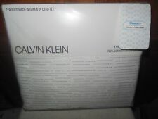 CALVIN KLEIN - BLACK AND WHITE DOTS  QUEEN SHEET SET - 4 PC - NEW