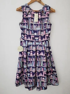 BNWT Lindy Bop 'Lily' Baking Shelves Print Dress Size UK 12 * NEW * - Picture 1 of 12