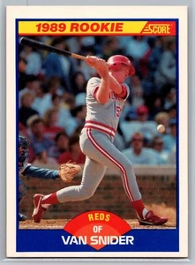 Van Snider 1989 Score Rookie BASEBALL #640 Cincinnati Reds RC - Picture 1 of 2